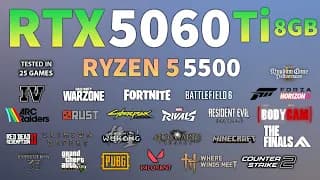 Vidéo de démonstration — Provonto PC Gamer Ryzen 5 5500F [RTX 5060 Ti 8 Go, 16 Go DDR4, 480 Go SSD]